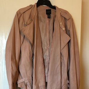 Mauve Leather Jacket
